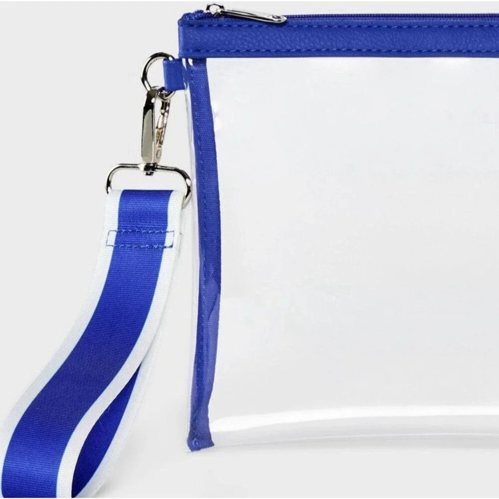 Game Day Clear Bracelet Clutch Wild Fable Blue
